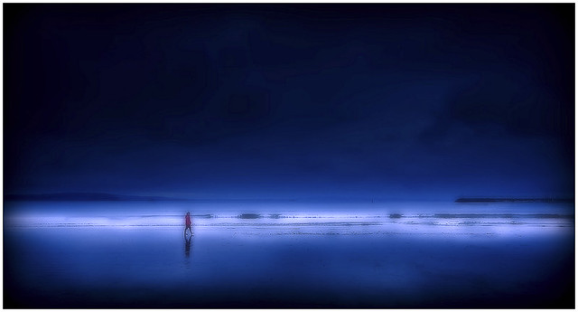 Solitude sous la bruine.....