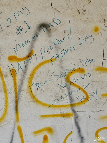 American military graffiti, Saddam Hussein's palace