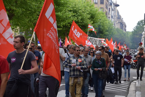 LAB sindikatuaren manifestazioa Maiatzaren Lehenean (argazkia: Xalba Ramirez)