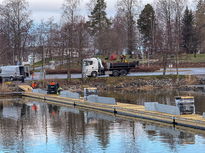 The new pier almost ready