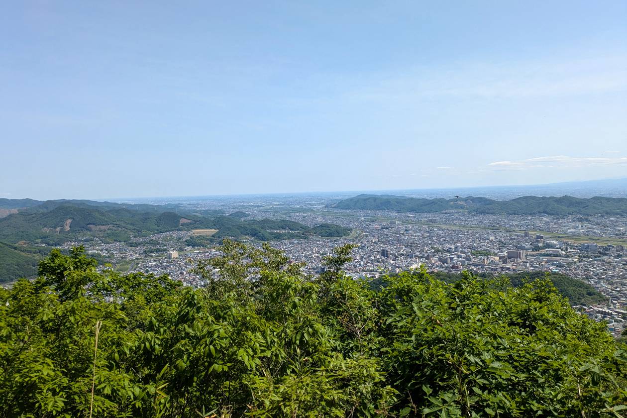 【桐生】吾妻山からの関東平野の展望