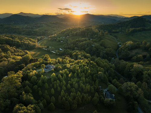 Sunset in Crabtree, NC by milepost430media.com, 