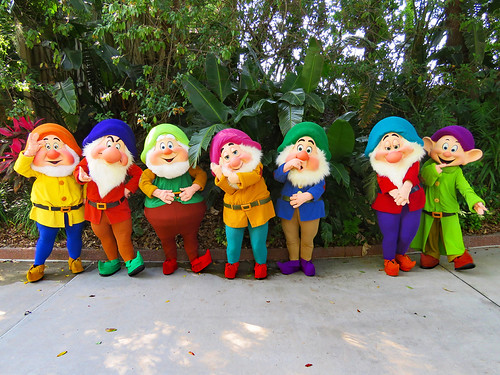 The Seven Dwarfs by meeko_, Tower of Terror Exit, Disney's Hollywood Studiosseven dwarfs sevendwarfs doc grumpy happy sleepy sne