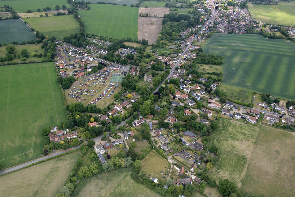 Box Farm Rickinghall Rickinghall aerial image - Suffolk village - a photo on Flickriver