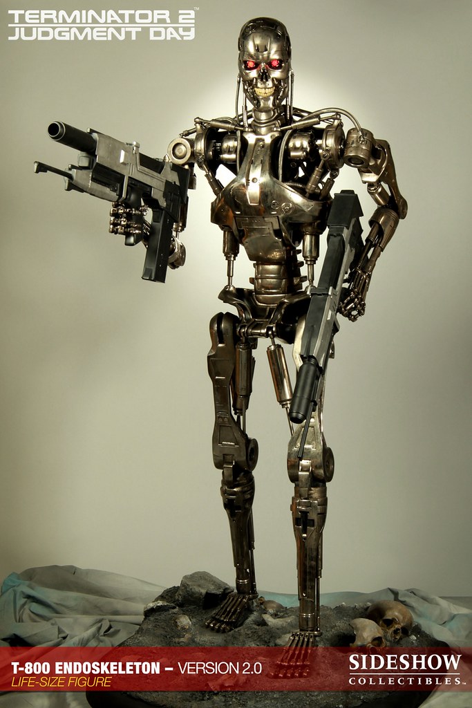 Blitzway: The Terminator - T-800 Endoskeleton Skull Life-Size Bust ...