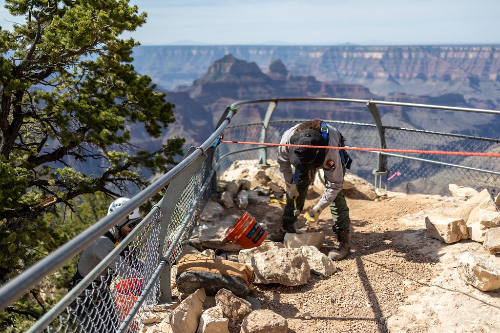 Bright Angel Point Trail Work on North Rim | Flickr