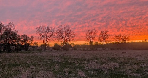 Sunset by Kirby E. Adams, Sunset in Eaton County, Michigan. sunset