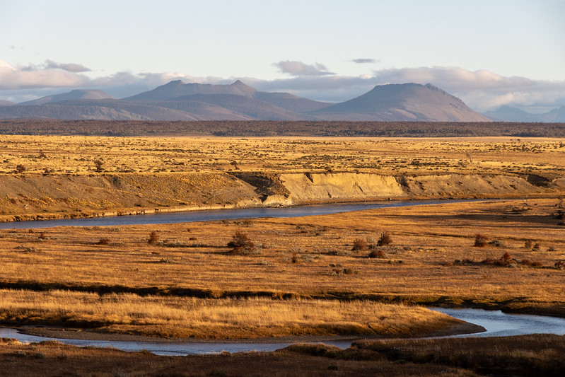 Now to Estancia Cameron Lodge, which looks out over a nice open river plain.