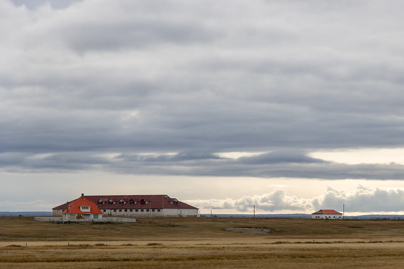 Estancia Caleta Josefina... a few buildings in the middle of nowhere.