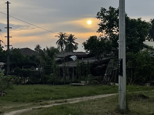 The village during sunset by alicia_yu, The village at sunset looked warm and peaceful