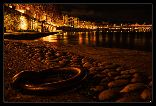 Bord de Saône, un soir d´hiver