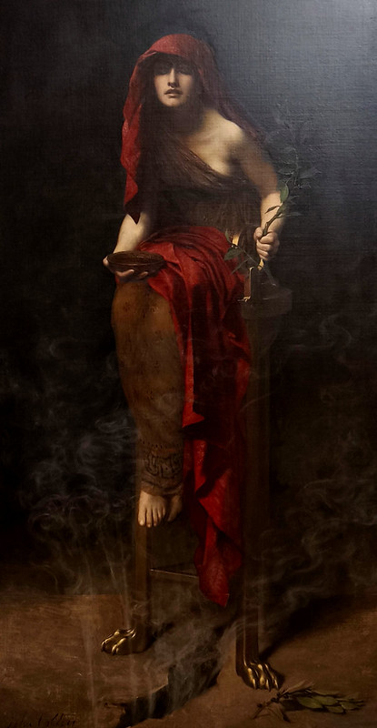 "Priestess of Delphi" (1891) by John Collier - Art Gallery of South Australia (AGSA) - Adelaide, South Australia, Australia