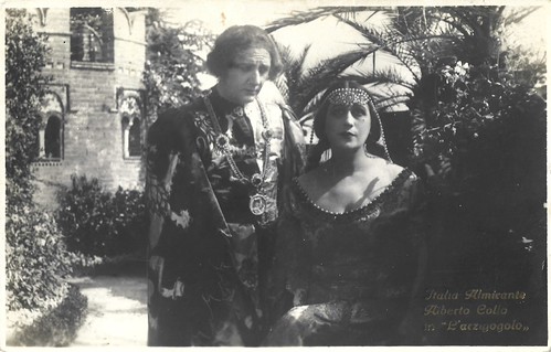 Italia Almirante and Alberto Collo in L'arzigogolo, G.B. Falci