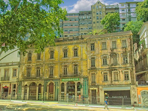 Faded yellow in Coimbra