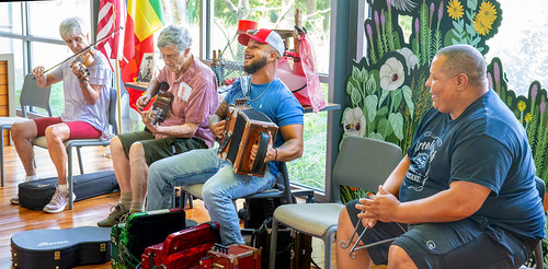 2025 Rusty Metoyer leads Zydeco Capital Jam, St. Landry Parish Visitor Center, Aug. 9 | by cajunzydecophotos