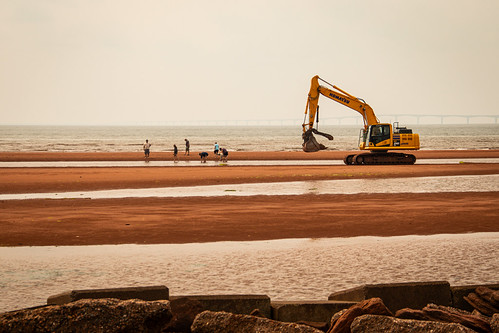 Excavator Traverses the Beach | by PaulK.PE