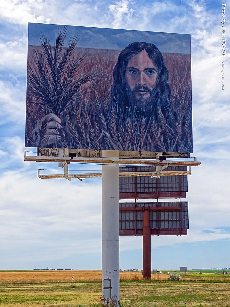 Wheat Jesus along I-70 in Colby, 22 June 2024 | Wheat Jesus … | Flickr