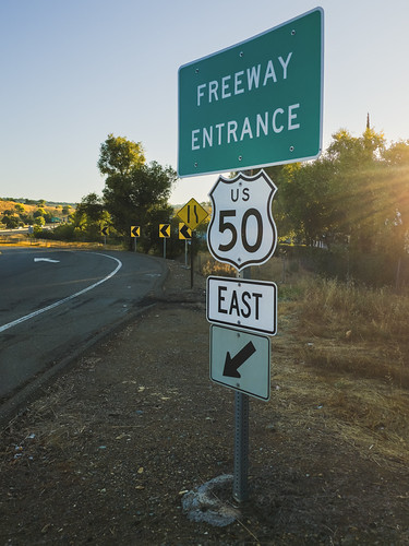 Freeway On Ramp by LindaMc2023, I didn't risk my life for this shot, I actually was on a sidewalk when I took this picture.  

CC We