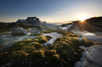 Gletscherschliff Verdenssvæt, Blick zum Stortinden, Ofoten, Norwegen
