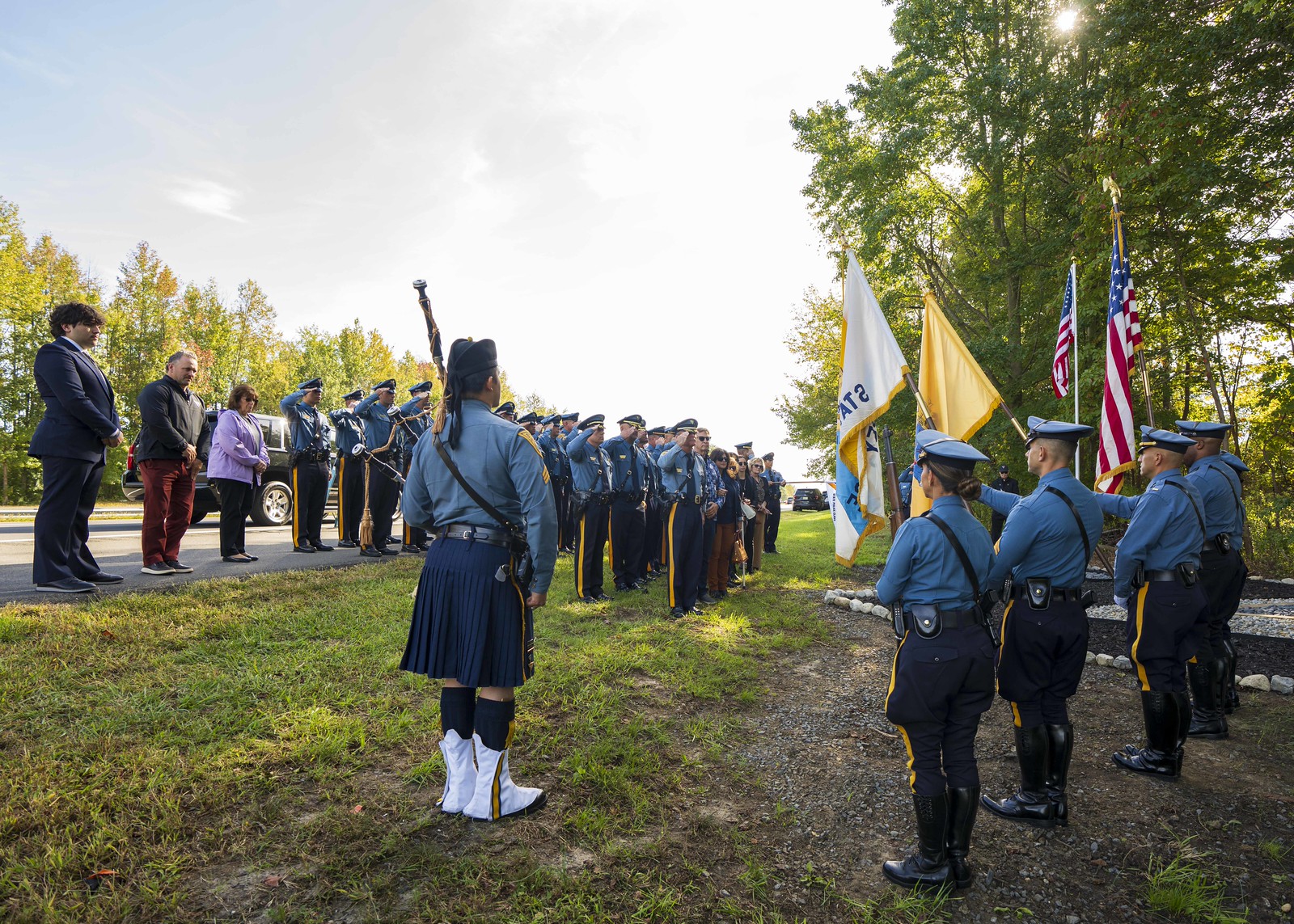 10.03.2025 Upper Freehold, NJ Trooper Anthony Raspa Memorial Ceremony ...
