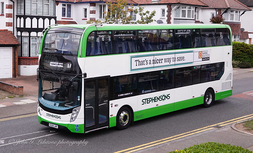 On its first full day in service newly reallocated to Rochford, Stephensons of Essex ADL Enviro400MMC 802, EU24 LWV ex-Haverhill | by EastBeach68
