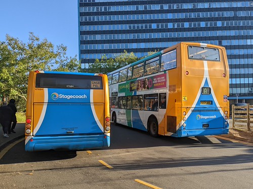 Stagecoach South East Optare Solo GN58 PXL 47684 and Dennis Trident ALX400 GX54 DVK 18167 | by Awesome Buses and Trains