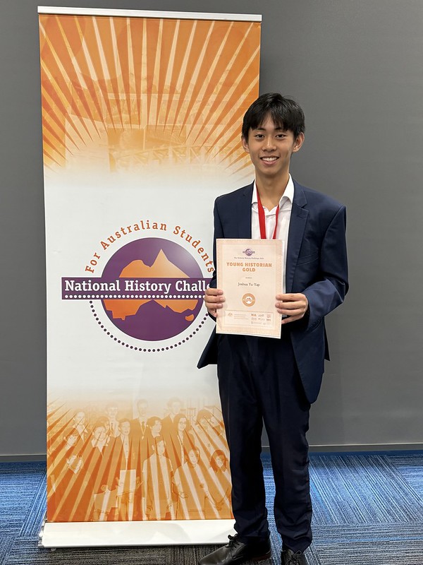 Congratulations to the National History Challenge Winner: Joshua Yu-Yap ...