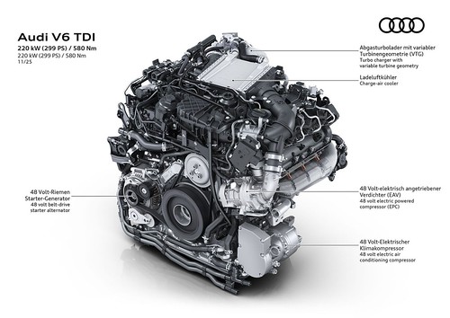 Novo motor V6 Diesel e 50 anos do motor de 5 cilindros da Audi