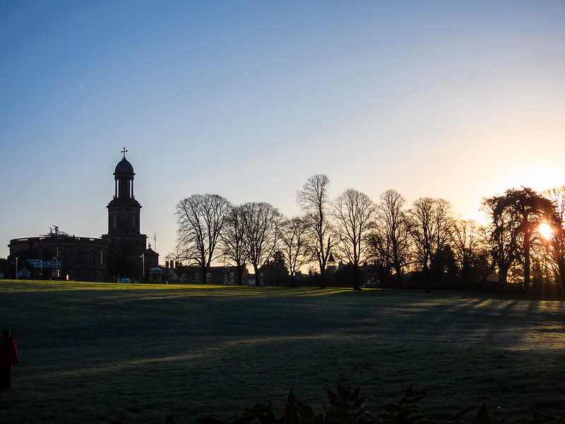 Frosty morning, the Quarry, Shrewsbury