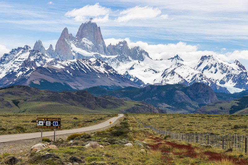 First views of El Chaltén/Mt Fitzroy