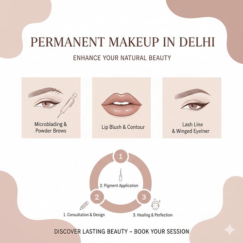 Permanent Makeup in Delhi for Natural Enhancement | by seoderma2