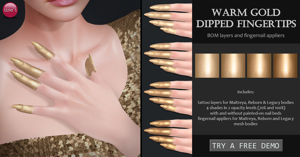 Shiny Finger Tips Warm Gold Dipped Fingertips for Anthem | Warm Gold Dipped Fi… | Flickr