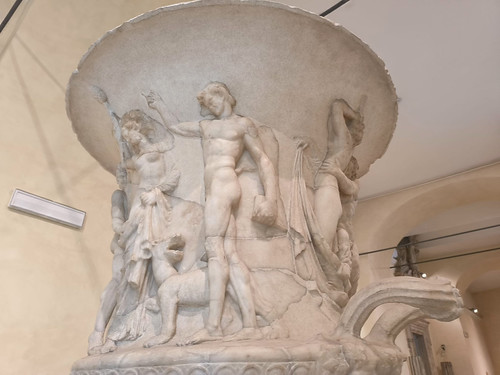 Relief representing a Dionysiac Initiation Scene. Pentelic marble. Copy after a Hellenistic original of the 2nd century BC. From the Horti Maecenatiani, found in the area near the Auditorium in 1876. Capitoline Museums of Rome, Italy. October 13, 2025 | by Aris Jansons