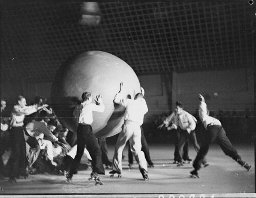 Roller skating at the Palladium, Sydney, 1937 | by State Library of NSW