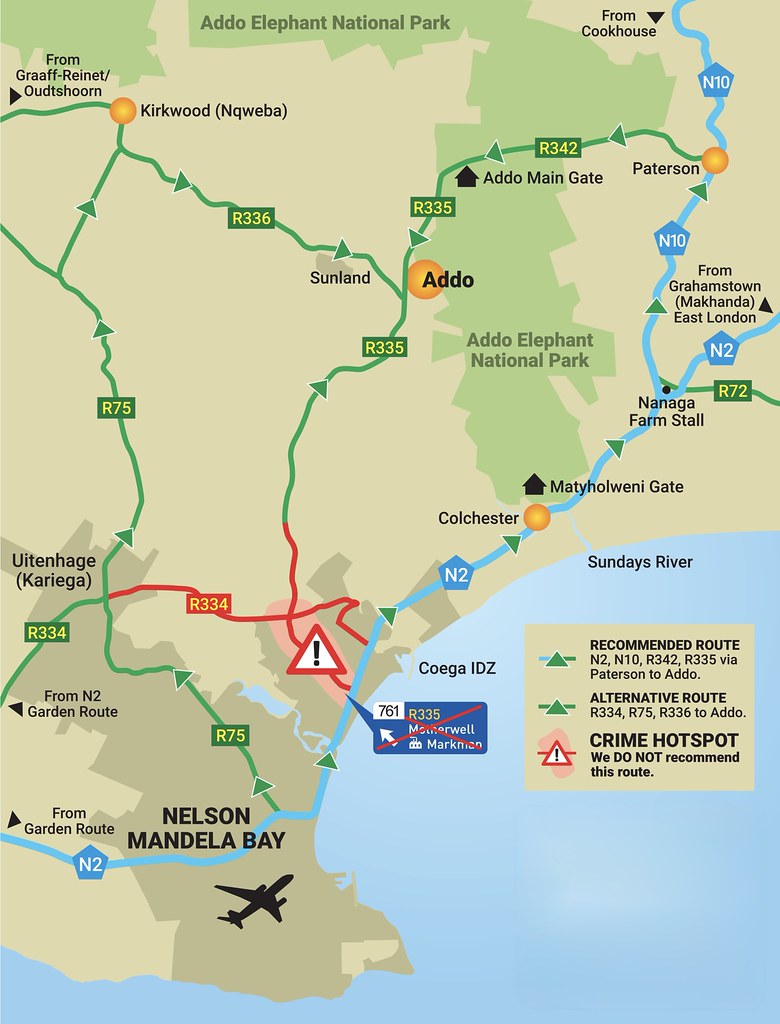Direcciones al Parque Nacional Addo