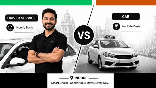 Driver Service vs Cab in Indore – Which is Better for Your Daily Travel | by drivr.labs