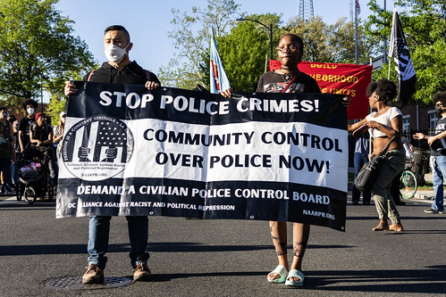 protesting MPD after man found hanging from tree at 4D police station | by Diane_Krauthamer