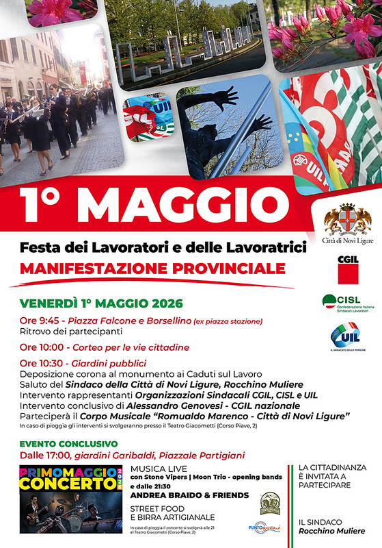 PRIMO MAGGIO 2026 - NOVI LIGURE