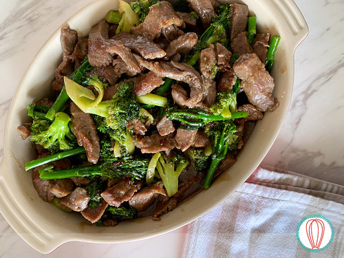 Beef and broccoli stir-fry