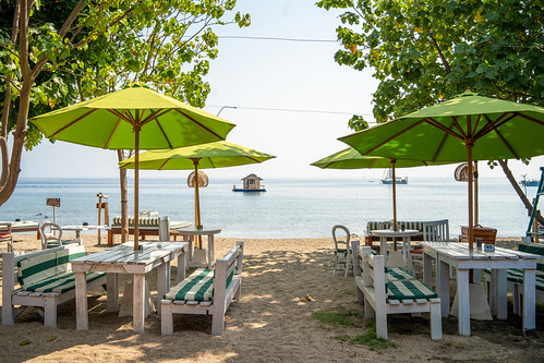 Beachfront bar