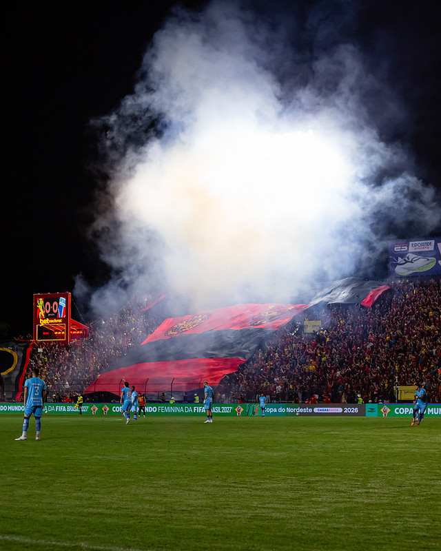 Jogo entre Sport x Fortaleza válido pela Semifinal da Copa do Nordeste 2026, partida realizada no estádio da Ilha do Retiro. Foto: Paulo Paiva / Sport Recife. Sport x Fortaleza | Semifinal Copa do Nordeste 2026 | 27/05/2026
