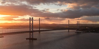 Flickr photo: Forth Road Bridges sunset