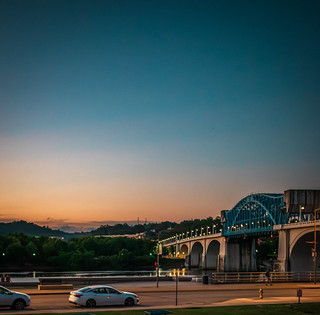 Flickr photo: Market Street Bridge at Sunset — Chattanooga, Tennessee