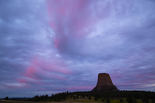 Colorful clouds at sunset - Devil’s Tower