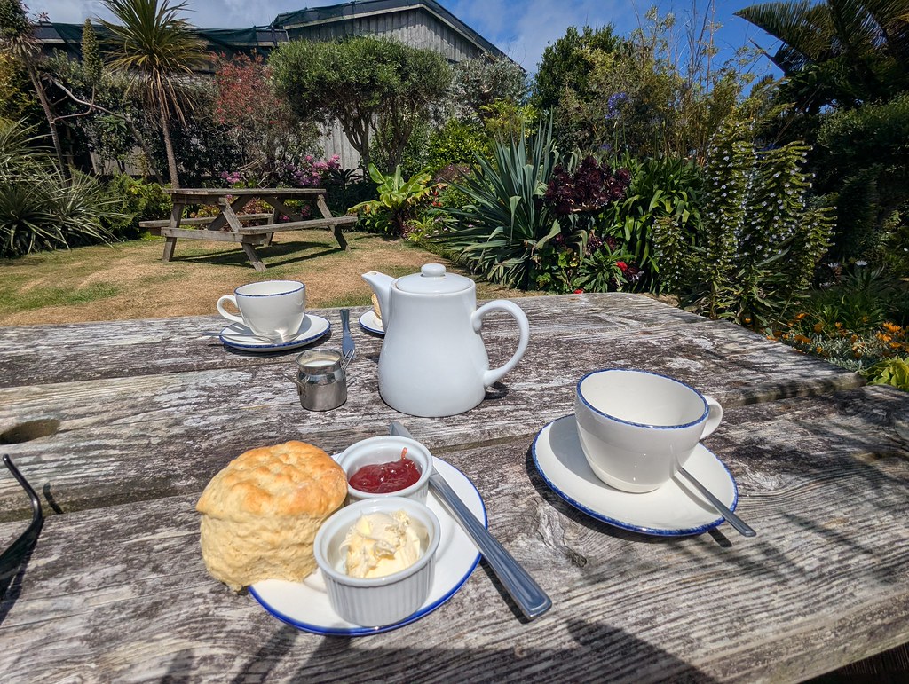 Cornish Cream Tea at the Polreath Tea Room, St.Martin's