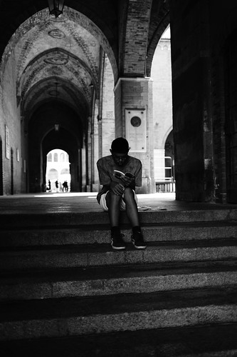 Boy who reads comics.