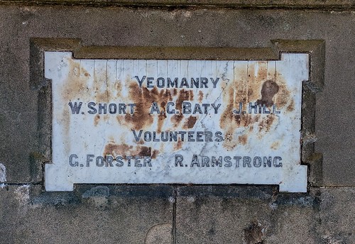 Further Names, Bellingham Boer War Memorial