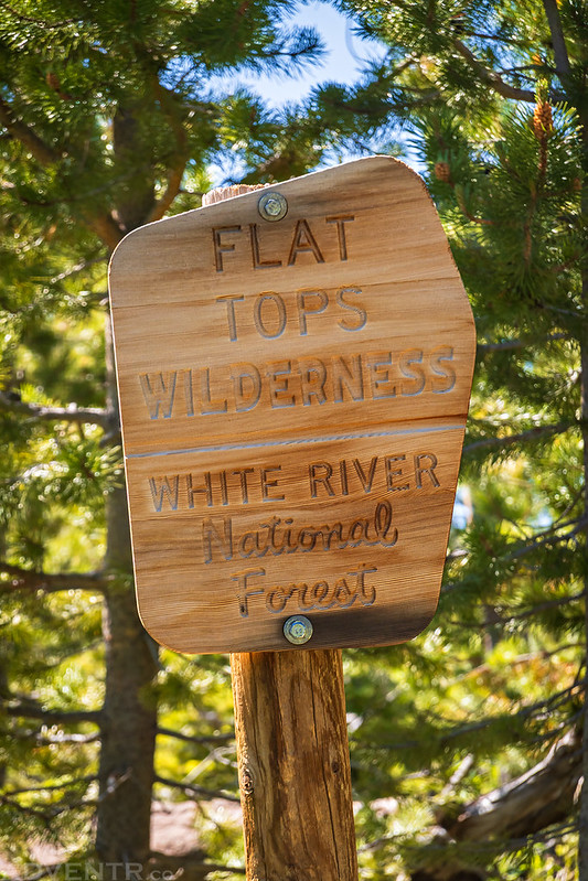 Flat Tops Wilderness Sign