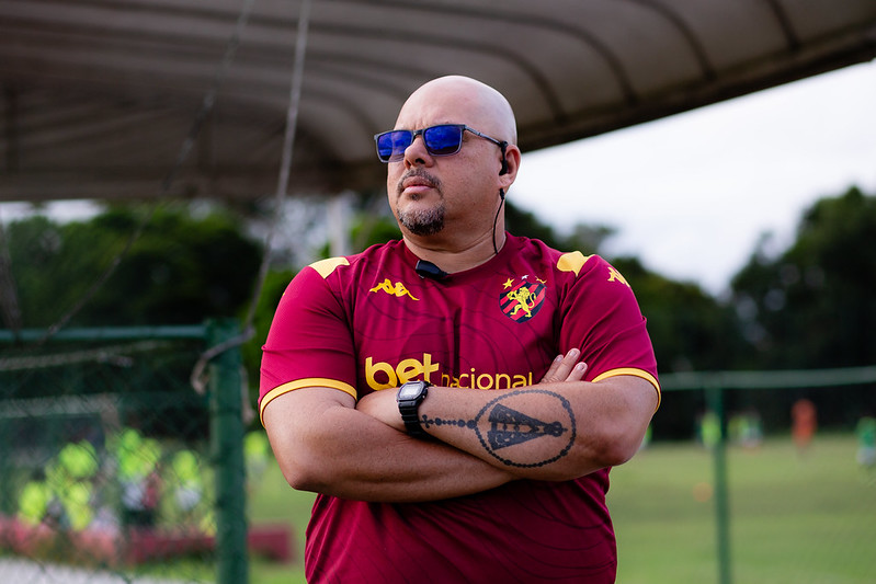 Jogadores do Sport Club do Recife participam de treinamento no CT do Sport, em Recife (PE), nesta quarta-feira, 08 de Julho de 2026, como parte da preparação da equipe para a partida contra o Botafogo-SP, válida pela 17ª rodada do Campeonato Brasileiro da Série B. Foto: Paulo Paiva / Sport Club do Recife. Treino CT Sport | 08/07/2026