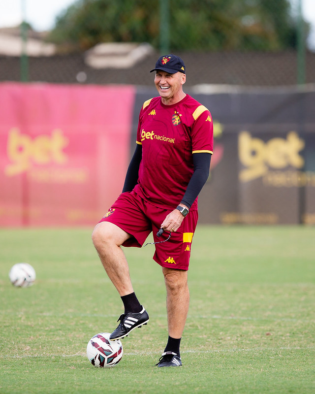 Jogadores do Sport Club do Recife participam de treinamento no CT do Sport, em Recife (PE), nesta quarta-feira, 08 de Julho de 2026, como parte da preparação da equipe para a partida contra o Botafogo-SP, válida pela 17ª rodada do Campeonato Brasileiro da Série B. Foto: Paulo Paiva / Sport Club do Recife. Treino CT Sport | 08/07/2026